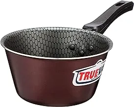 Trueval conic teflon casserole, size 16 - maroon