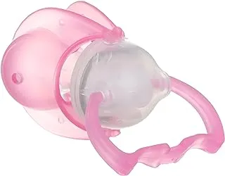 La Frutta Silicone Teether With Cover, Clear Pink