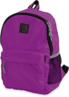 Mintra Unisex School Backpack 2 Pocket, Purple, 15 L ( 34 X 26 X 10 Cm )