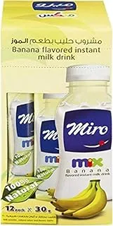 Miro Milk Mix Flavor Banana 12 Pack, 30 gm