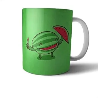 Ceramic Watermelon Print Mug - Multi Color