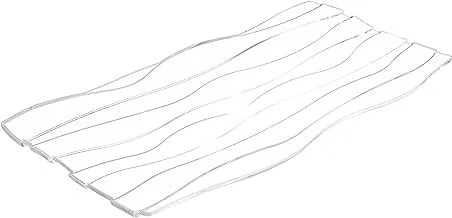 Omada oyster serving plate, 34.5 x 17 cm - clear