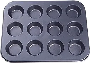 Generic Pan Muffin Cupcake Bake Mould Mold Bakeware 12 Cups Dishwasher Safe Versatile Sturdy