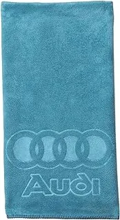 Audi Car Drying Towel, Free Microfiber Cleaning Cloth, Premium Professional Soft Microfiber Towel, Super Absorbent Detailing Towel for Car/Windows/Screen/Kitchen - Turquoise