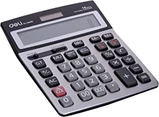 Deli 39265 Metal Calculator - Grey