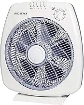 Sonai Box Fan 12 With Timer, 3 speed settings, 120 min timer ,40 Watt-MAR-3012