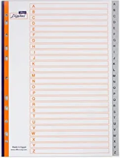 Digital sperators a/z - index dividers from a to z