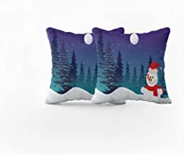 Jalsa christmas decorative pillow covers size: 45 cm × 45 cm multicolor