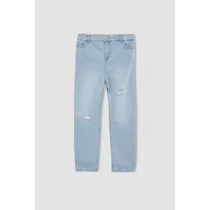 Defacto Girl Mom Fit Distressed Jean Trousers