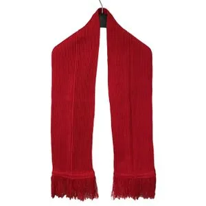 Scarf Collections Solid Tricot Winter Scarf/Shawl/Wrap/Keffiyeh/Headscarf/Blanket For Men & Women - One Size 20x160cm - Red