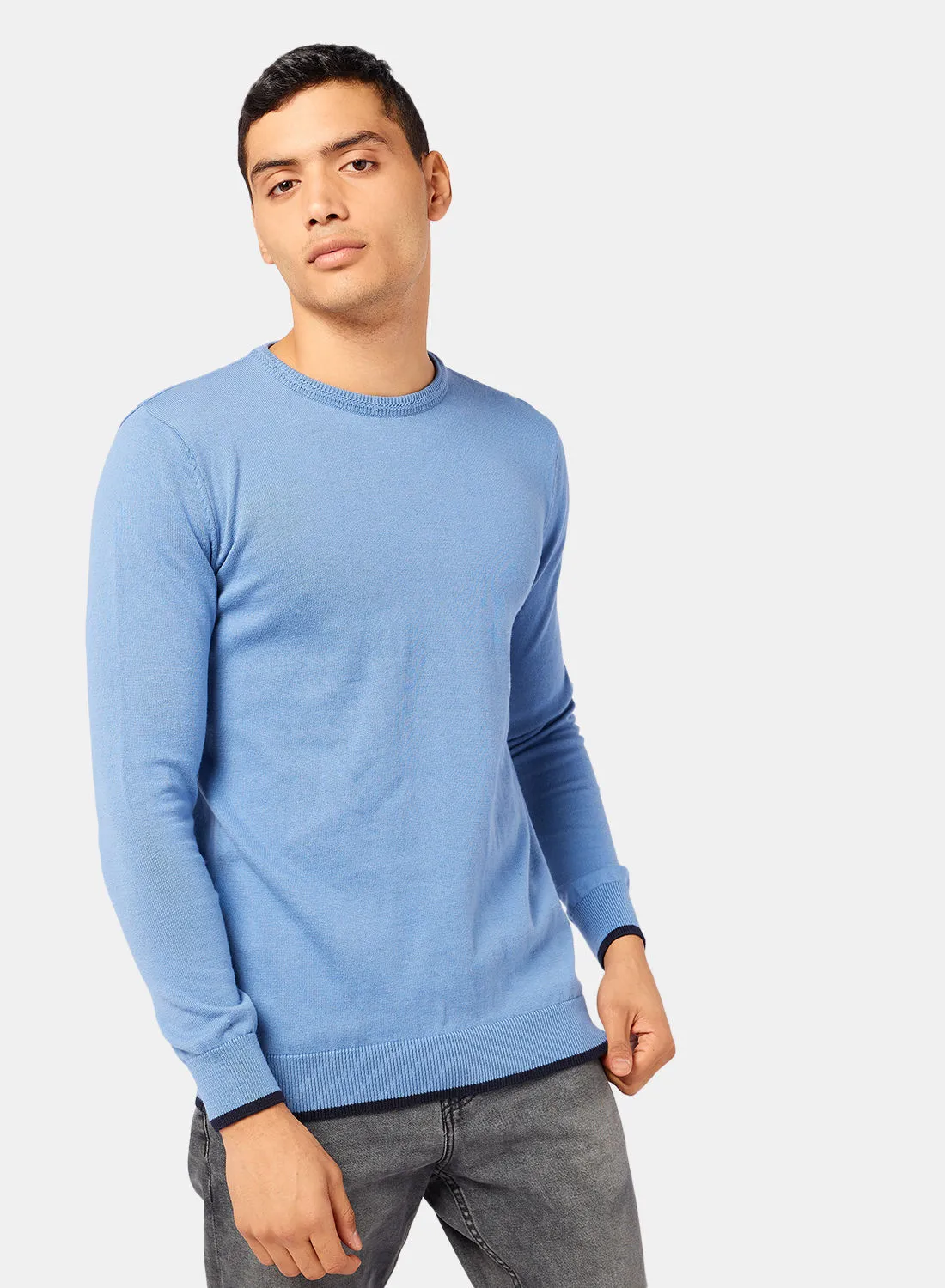 TOWN TEAM Contrast Stripe Pullover