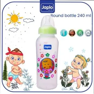 Japlo Round Feeding  Bottle - 240 Ml