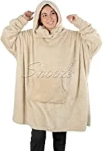 Snooze, Over-sized Wearable Blanket with Hodi, Beige