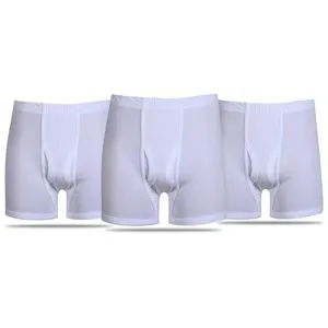 Cottonil Bundle Of 3 Combed Shorts Combed - White