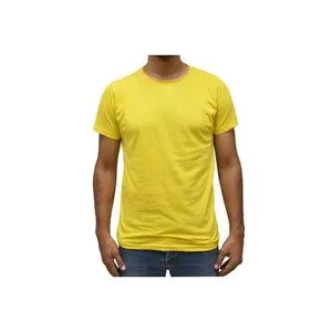 AGU Solid Round Neck T-Shirt - Yellow