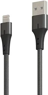 L'avvento (MX53B) MFI Cable iPhone With Metal Connector Apple Certified 1M - Black