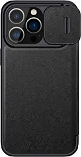 Nillkin qin pro leather case (plain leather) apple iphone14 pro max 6.7 2022-classic - black