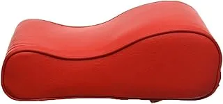 Sponge armrest for car half leather - red