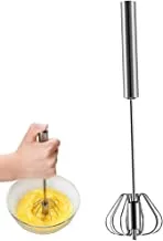 Stainless Steel Semi-Automatic Hand Racket Rotating Beat Mixing and Whisk