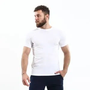 Cottonil Outwear Basic Round Short Sleeves White T-shirt
