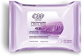 Eva skin care cleansing & makeup remover facial wipes for normal/dry skin 20%