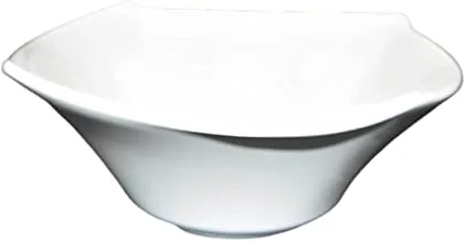 Pure 136215 Melamine Large Square Salad Bowl For Home, Hotel And Restaurant - White