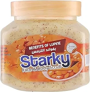 Starky natural scrub cream with lupine for face and body-300ml