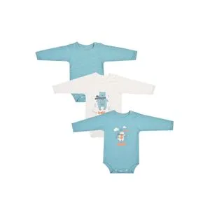 Junior High Quality Cotton Blend And Comfy Long Sleeve Bodysuit P/3