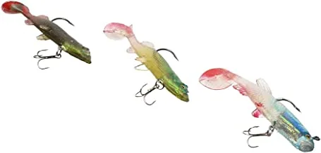 Chuangxin Large Silicone Fish Bait with Hooks Size 4, Made in China Multi-Color