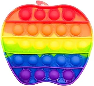 Shape Push Pop Bubble Fidget - Pop it Bubble Sensory Fidget Toy Autism Stress Relief Silent Classroom Special Needs Stress Reliever - Multi color