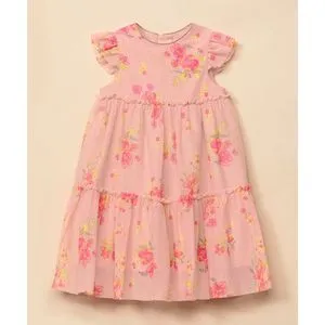 Mothercare Pink Floral Tiered Occasion Dress