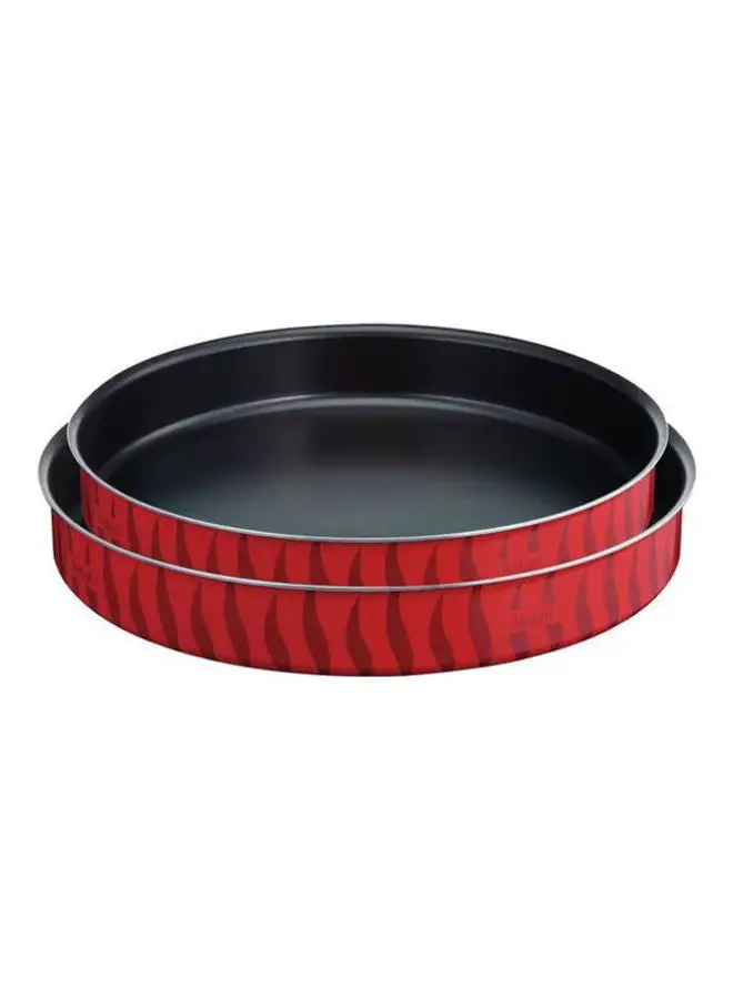 Tefal Tempo Set Round Oven Dishes (26-30) - 2 Pieces Red 2cm