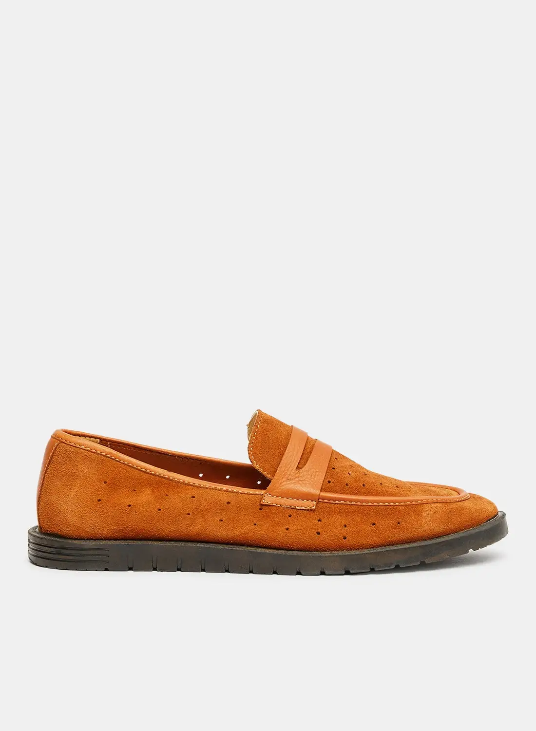 GRINTA Suede Penny Loafers