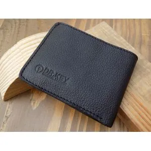 Dr.key Genuine Leather For Men - Bifold Wallets -1045-gran Black