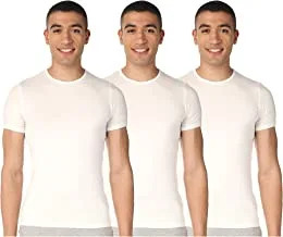 Dice Mens Round Neck Short Sleeve Undershirt (pack of 3)