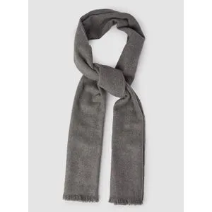 Scarf Collections Solid Wool Winter Scarf/Shawl/Wrap/Keffiyeh/Headscarf/Blanket For Men & Women - Small Size 30x150cm - Grey