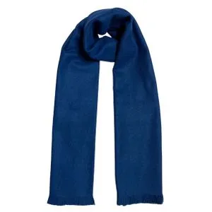 Scarf Collections Solid Wool Winter Scarf/Shawl/Wrap/Keffiyeh/Headscarf/Blanket For Men & Women - Small Size 30x150cm - Dark Blue