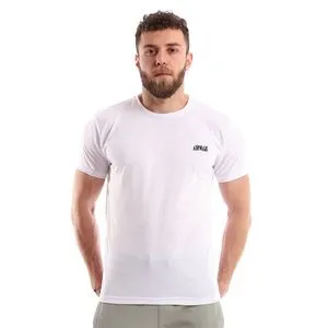 Air Walk Side Printed Polyester Slip On T-Shirt - White