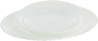 Endura Set Of 19 Pieces Of Plain Dinner Plates suitable For Home And Restaurant - White