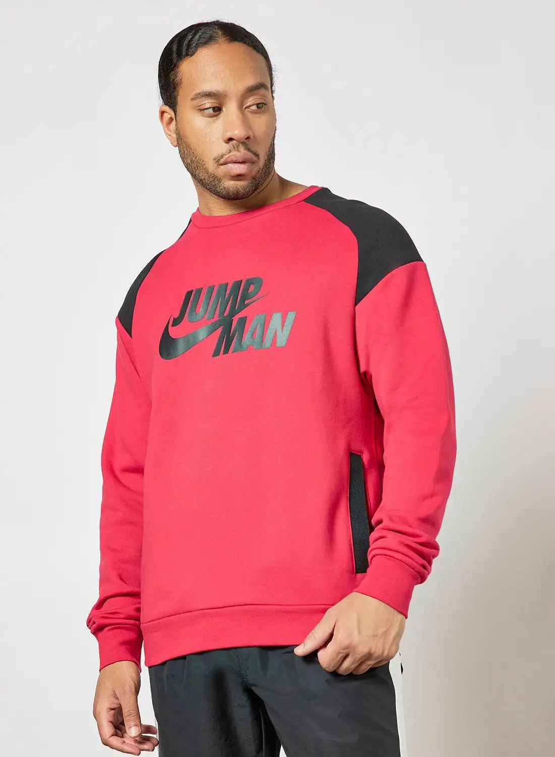 JORDAN Jumpman Fleece Crew Sweatshirt