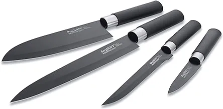 Berghoff - 4 piece knife set black 38.4x18.4x3.2