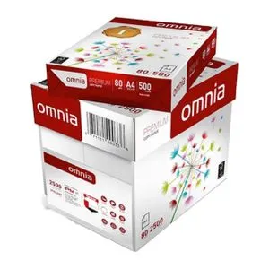 Omnia A4 Print And Copy Paper - 80G - 5 Reams - Super White