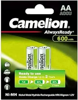 Camelion rechargeable aa 2 batteries - 600 mah