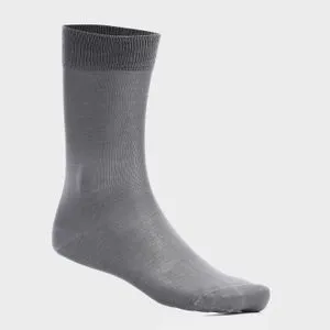 Cottonil Mercerisé Solid Pattern Classic Grey Socks