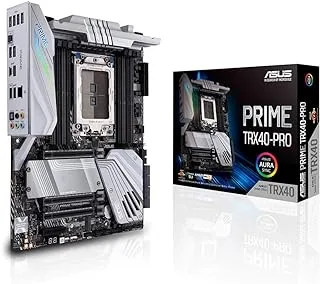 اللوحة الأم Asus Prime TRX40-PRO AMD الجيل الثالث Ryzen Threadripper Strx4 ATX اللوحة الأم مع DDR4 ، M.2 ، USB 3.2 Gen2 ، موصل اللوحة الأمامية من النوع C