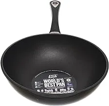 AMT Gastroguss Wok pan 30 cm, height 10 cm, with mobile handle 1030S