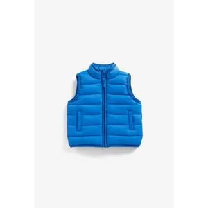 Mothercare Pack-Away Quilted Gilet - Blue