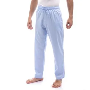 kikoi Plain Comfy Elastic Waist Pajama Bottom - Baby Blue