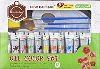 Hs-70120 hs-97 oil color set 12 colors