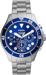 Fossil Watch for Men, Quartz Movement, Analog Display, Black Stainless Steel Strap-FS5724, One Size